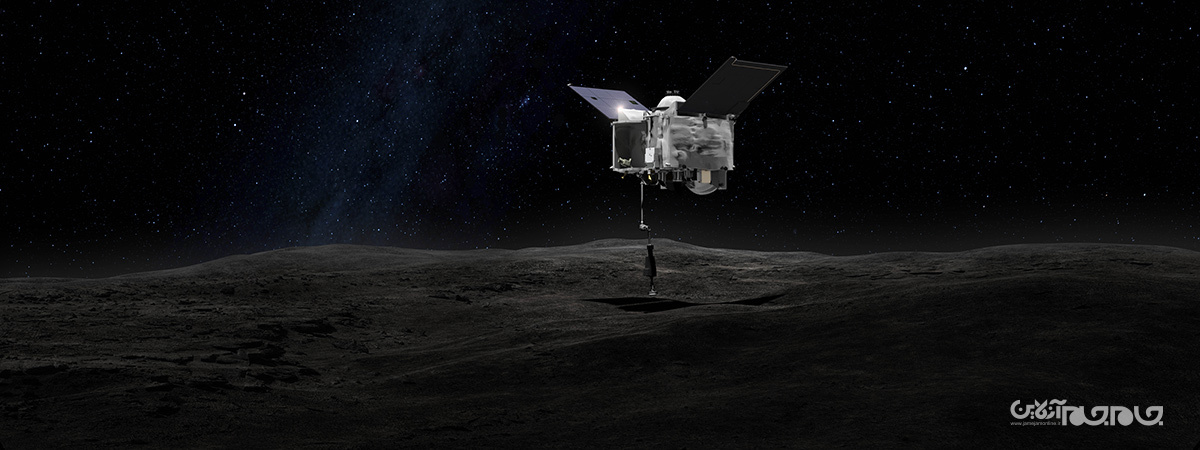 فضاپیمای ناسا نمونه های جمع آوری شده از سیارک بنو را به خارج از فضاپیما می ریزد+عکس