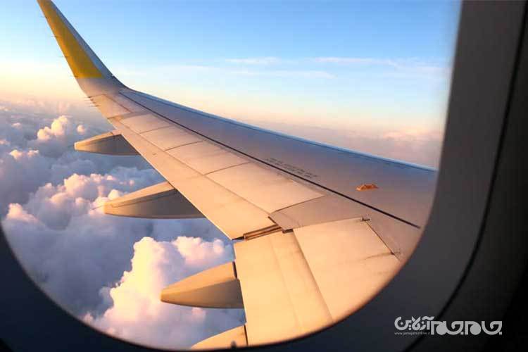 علت خمیدگی بال&zwnj;های هواپیما به هنگام پرواز چیست؟+عکس