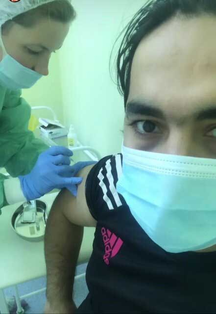 واکسن روسی کرونا به روحانی تزریق شد (+عکس) واکسن روسی کرونا به روحانی تزریق شد (+عکس)