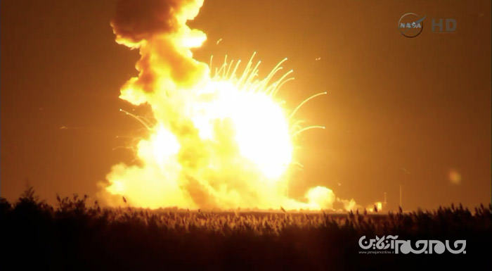 تراژدی فضایی؛ انفجار موشک آنتارس ناسا+تصاویر