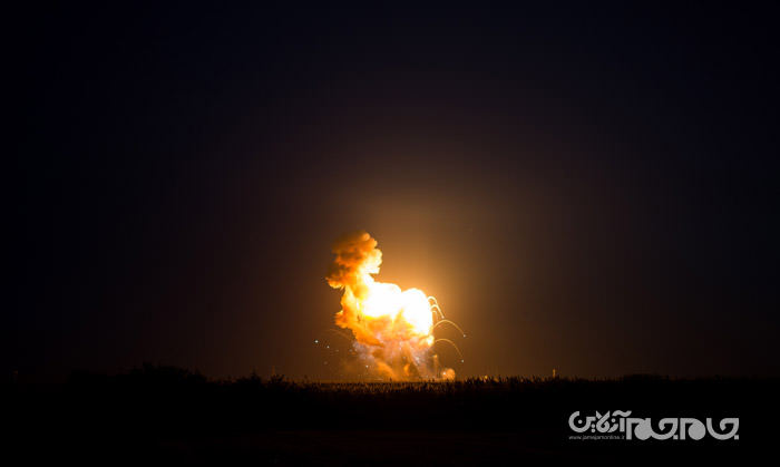 تراژدی فضایی؛ انفجار موشک آنتارس ناسا+تصاویر