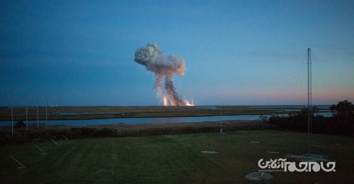 تراژدی فضایی؛ انفجار موشک آنتارس ناسا+تصاویر