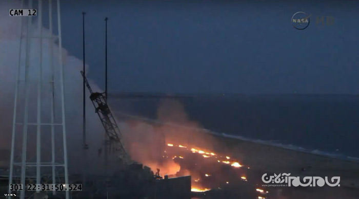 تراژدی فضایی؛ انفجار موشک آنتارس ناسا+تصاویر