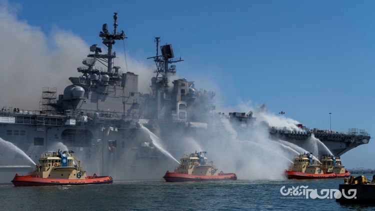 ناو جنگی آمریکا اوراق می‌شود+ عکس و جزییات