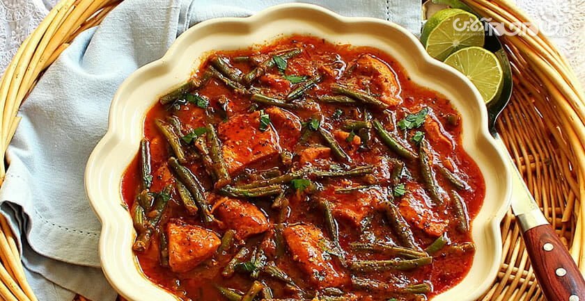 تهیه ۱۴ غذای آسان در کمتر از ۳۰ دقیقه خورشت لوبیا سبز