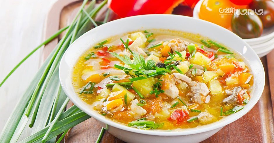 تهیه ۱۴ غذای آسان در کمتر از ۳۰ دقیقه سوپ مرغ