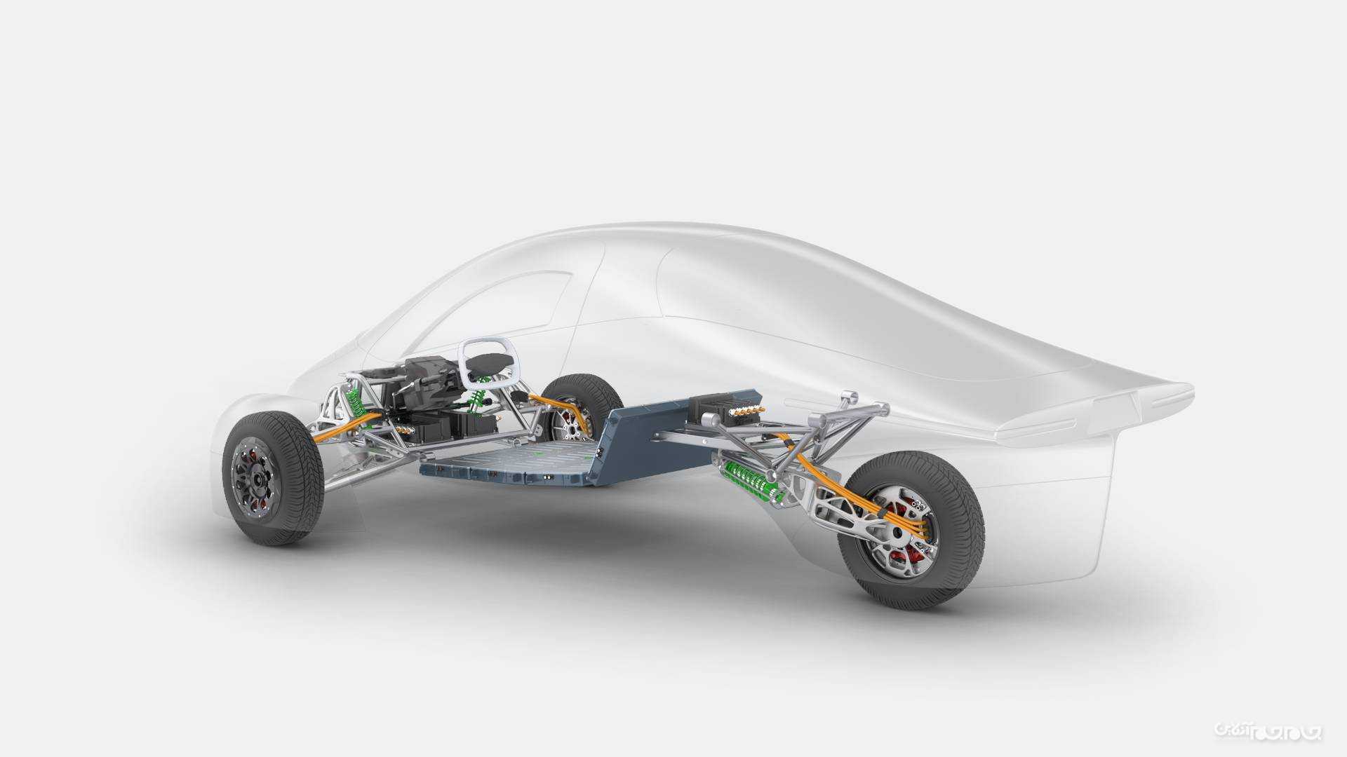 معرفی خودروی برقی خورشیدی اپرتا با شعاع حرکتی ۱۶۰۰ کیلومتر+عکس