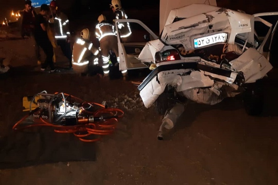 یک کشته در تصادف آزادراه تهران- قم