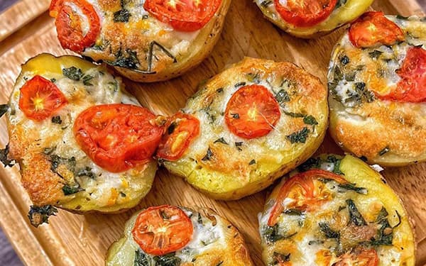 طرز تهیه سیب زمینی شکم پر