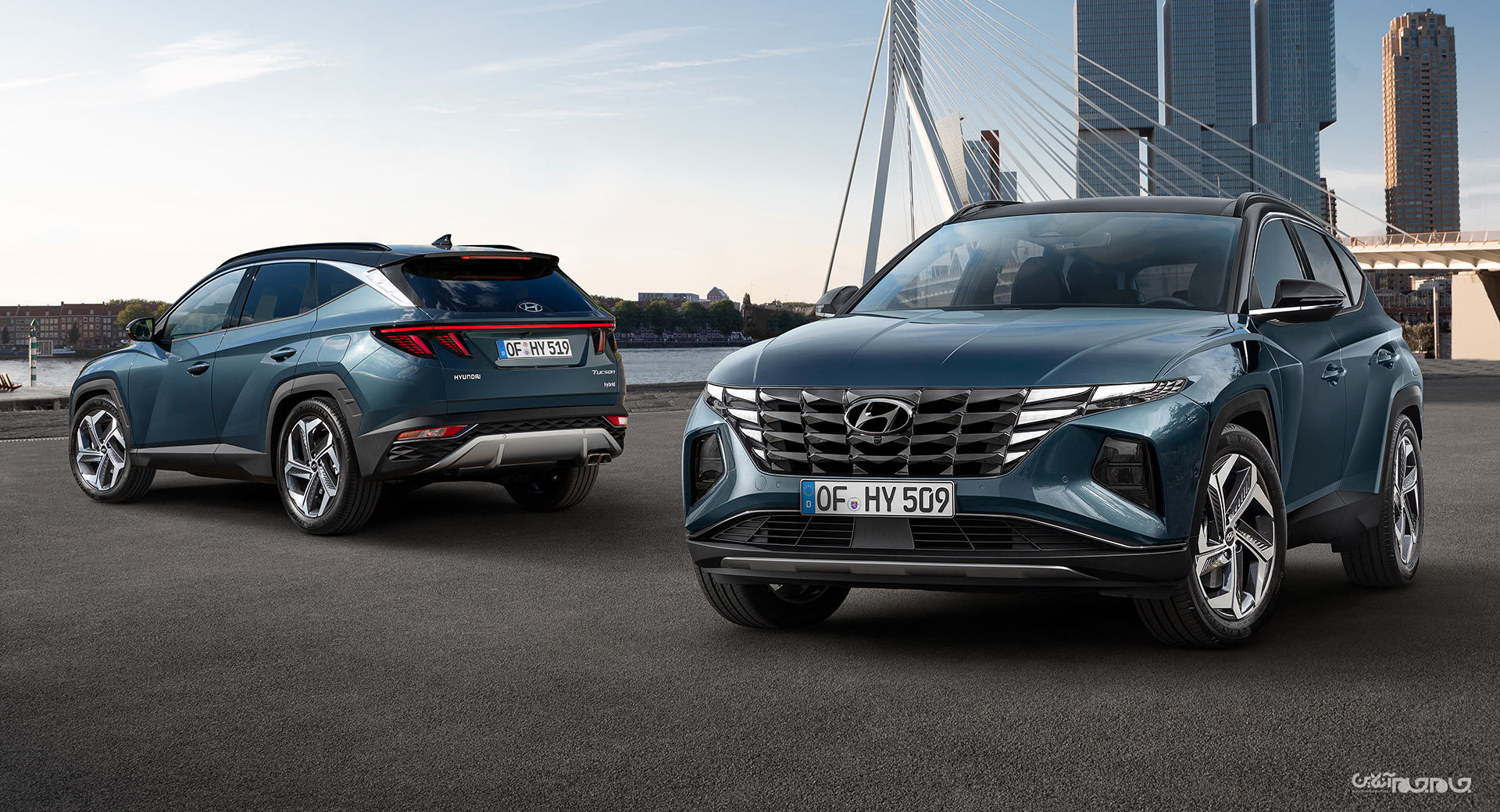 هیوندای توسان هیبریدی با ۲۶۵ اسب بخار و ۵۰ کیلومتر پیمایش برقی تولید می‌شود+عکس