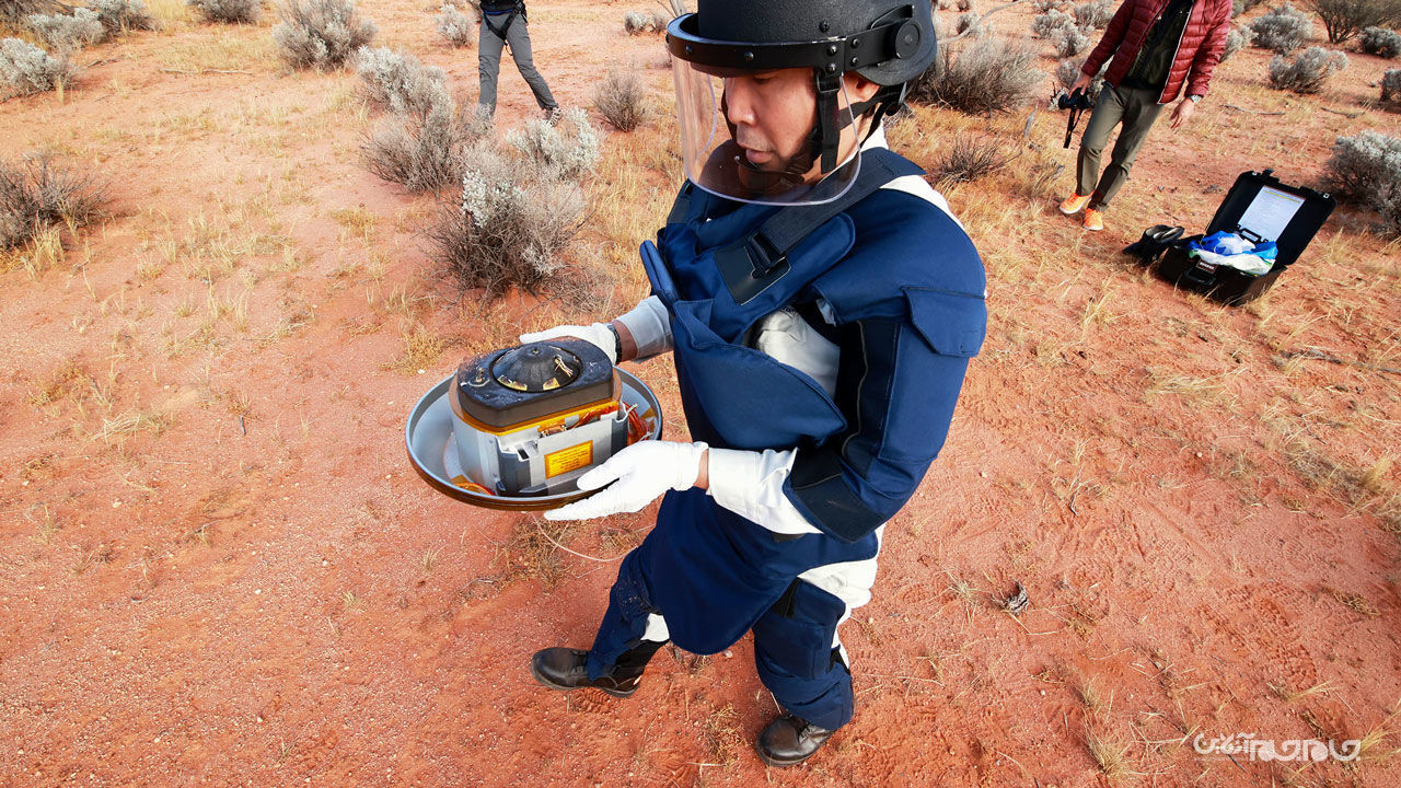 فضاپیمای هایابوسا 2 ژاپن برای اولین بار نمونه گازهای اعماق فضا را به زمین آورد+عکس