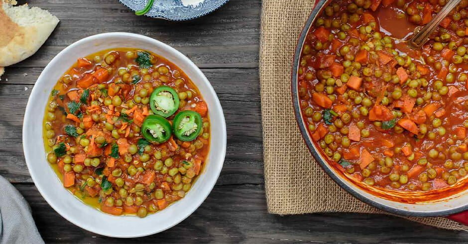 طرز تهیه خورش نخود فرنگی