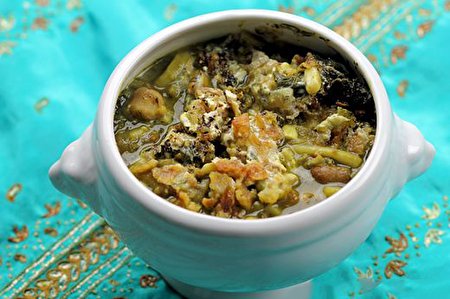 طرز تهیه آش قلیه گیلانی