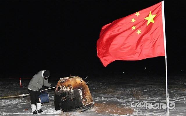 چین نمونه‌های خاک ماه را به زمین آورد+عکس