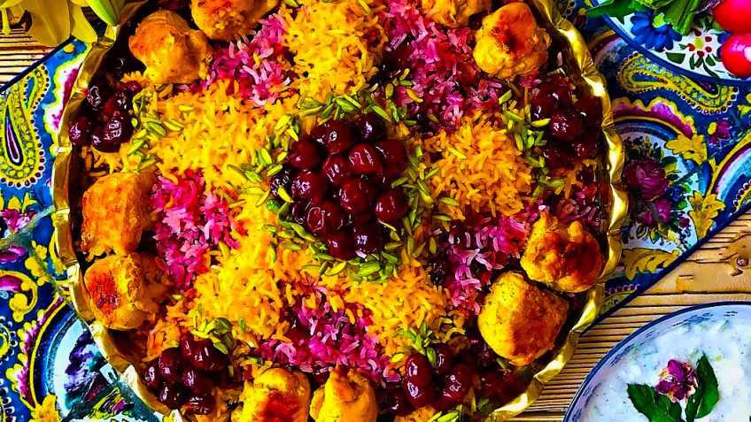 طرز تهیه ی آلبالو پلو با گوشت چرخ کرده