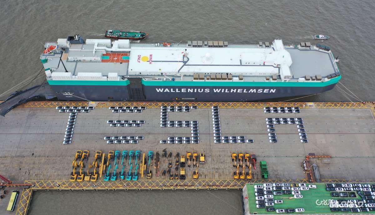 رسیدن اولین سری از خودروهای تسلا به اروپا+عکس رسیدن اولین سری از خودروهای تسلا به اروپا+عکس