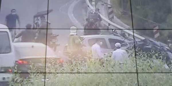 جزئیات تصادف زنجیره ای در بزرگراه مدرس (+عکس)