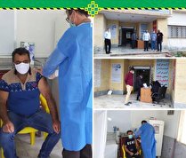 آغاز واکسیناسیون رانندگان تاکسی شهر فیروزکوه