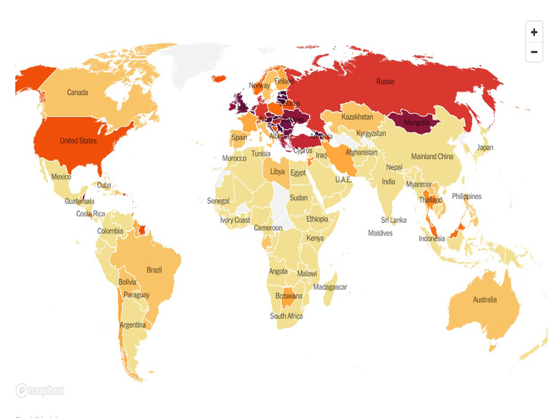 وضعیت واکسیناسیون در ایران؛ 100 دوز به ازای هر 100 نفر (نقشه به روز شده) وضعیت واکسیناسیون در ایران؛ 100 دوز به ازای هر 100 نفر (نقشه به روز شده)