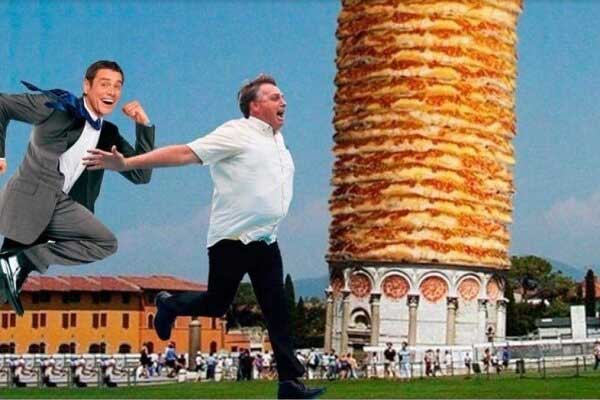 رئیس جمهور برزیل: از برج «پیتزا» بازدید کردم! (+عکس) رئیس جمهور برزیل: از برج «پیتزا» بازدید کردم! (+عکس)