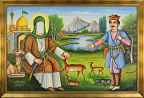 ارادت نقاشی قهوه‌خانه‌ای به «ضامن آهو»