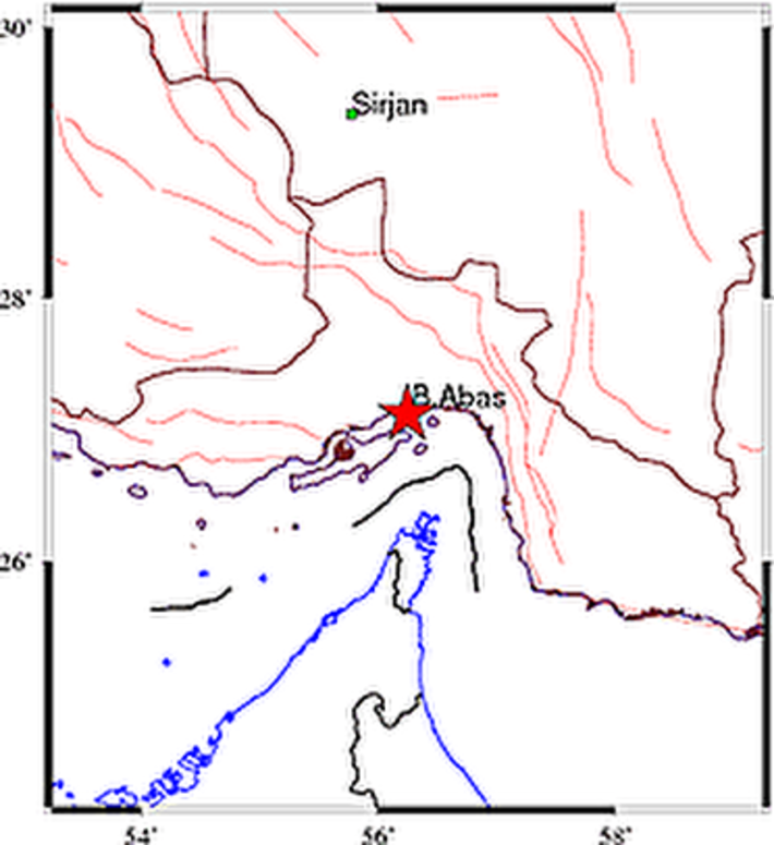 زمین لرزه‌ای به بزرگی سه و دو دهم ریشتر حوالی بندرعباس را لرزاند.