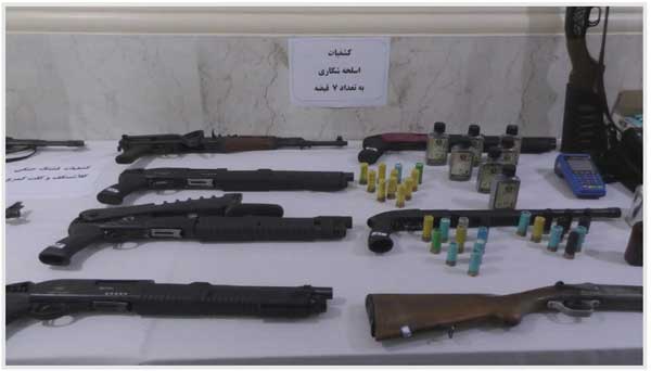 کشف شبکه قاچاق سلاح توسط سازمان اطلاعات سپاه خوزستان (+عکس)
