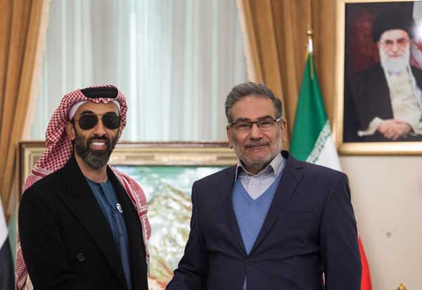 دیدار مشاور امنیت ملی امارات با شمخانی (+عکس)