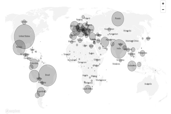 رنگ بندی کرونایی در جهان (+نقشه به روز شده) رنگ بندی کرونایی در جهان (+نقشه به روز شده)