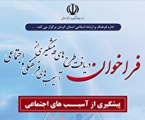 تمدید مهلت دریافت طرح‌های پیشگیری از آسیب های فرهنگی و اجتماعی استان کرمان 