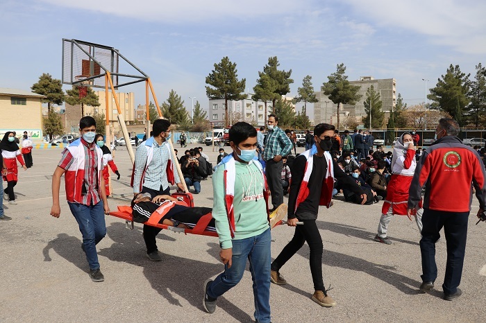 برگزاری بیست وسومین مانور سراسری ایمنی و زلزله در مدارس استان کرمان