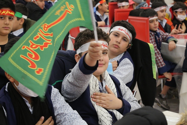 اقامه عزای حضرت زهرای اطهر سلام الله علیها توسط نوگلان فاطمی دانش آموزان بهار دانش