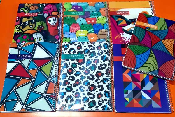 دفتر در طرح های مختلف