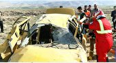 واژگونی یک دستگاه خودروی سواری تاکسی در محور فیروزکوه - دماوند