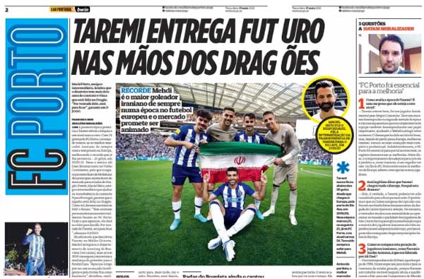 عکس | طارمی لیدر پورتو شد! عکس | طارمی لیدر پورتو شد!