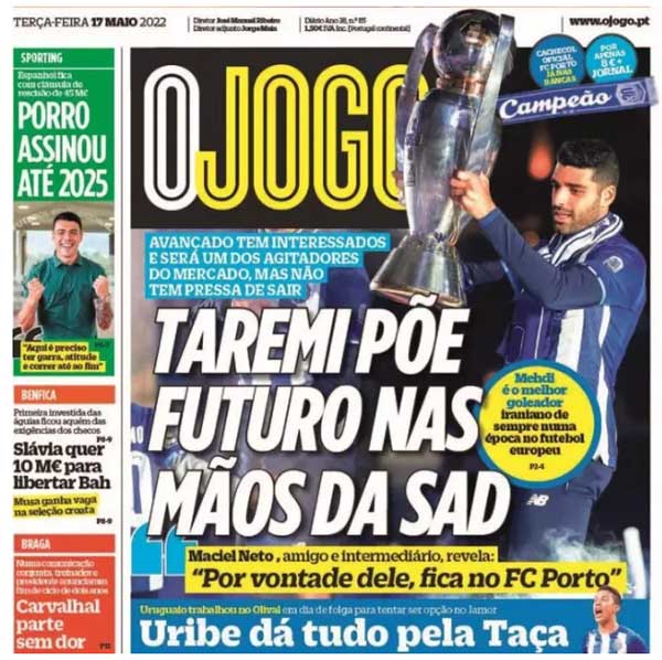 عکس | طارمی لیدر پورتو شد! عکس | طارمی لیدر پورتو شد!