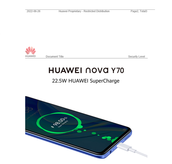 گوشی نوا Y70 هوآوی را فقط هفته‌ای دوبار شارژ کنید