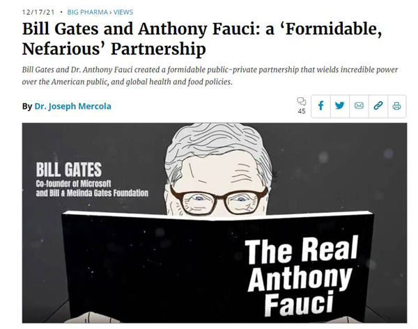 عکس | پشت پرده تجارت &laquo;آنتونی فائوچی&raquo; و &laquo;بیل گیتس&raquo; با سلامت مردم جهان به روایت نیویورک تایمز