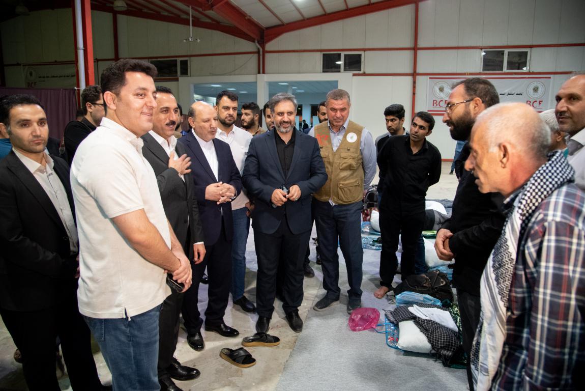 موکب نمایشگاه بین المللی شهر اربیل پذیرای زاِئران حسینی از مرز تمرچین