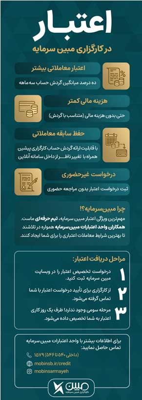 اعتبار معاملاتی در کارگزاری مبین سرمایه / اعتبار بیشتر، هزینه مالی کمتر