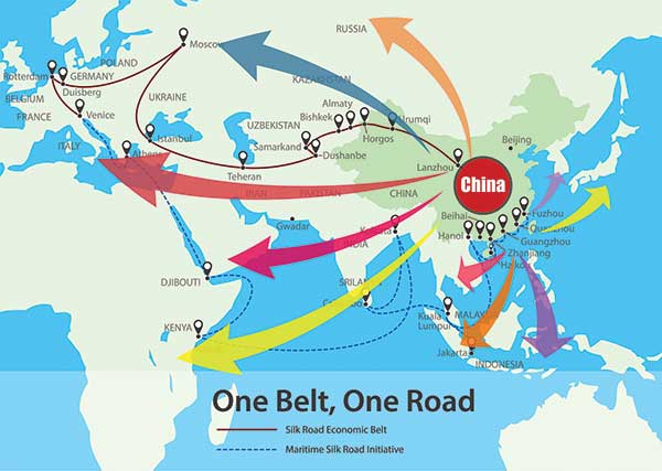 راه ابریشم آمریکا را به زیر می‌کشد