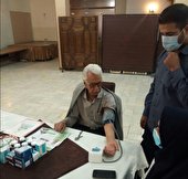 برپایی میزخدمت در همایش بزرگداشت سالمندان کرمان