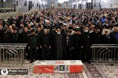 وداع باشکوه با پیکر شهید امنیت «حسن براتی» در حرم مطهر رضوی