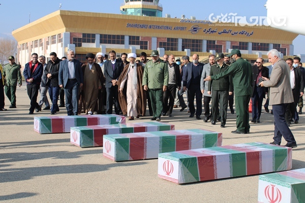 ورود 5 شهید گمنام به شهرکرد مرکز استان چهار محال و بختیاری