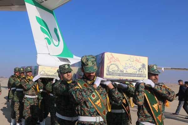 ورود 5 شهید گمنام به شهرکرد مرکز استان چهار محال و بختیاری