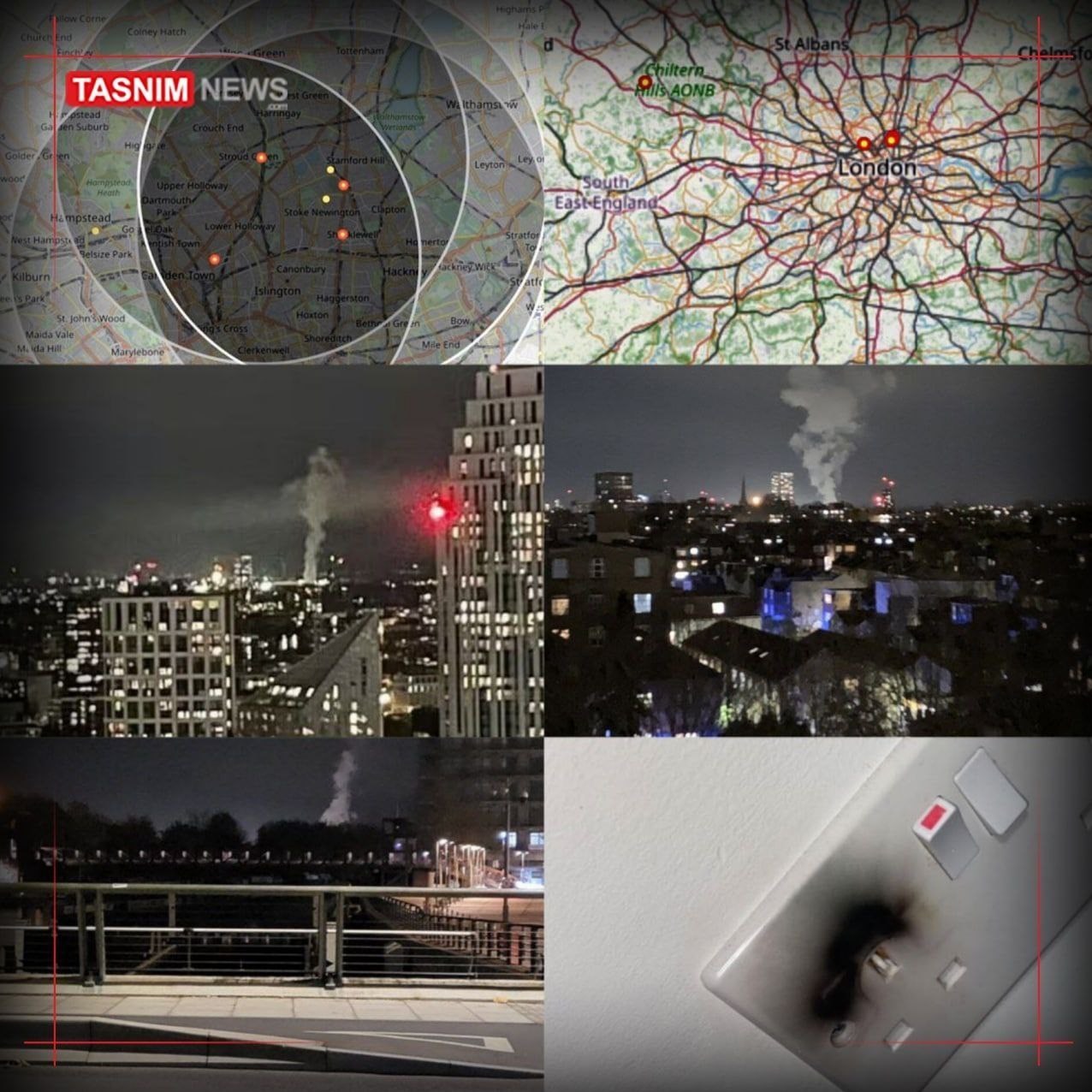 انفجار مهیب لندن را لرزاند/ ابر مرموز در آسمان لندن شکل گرفت