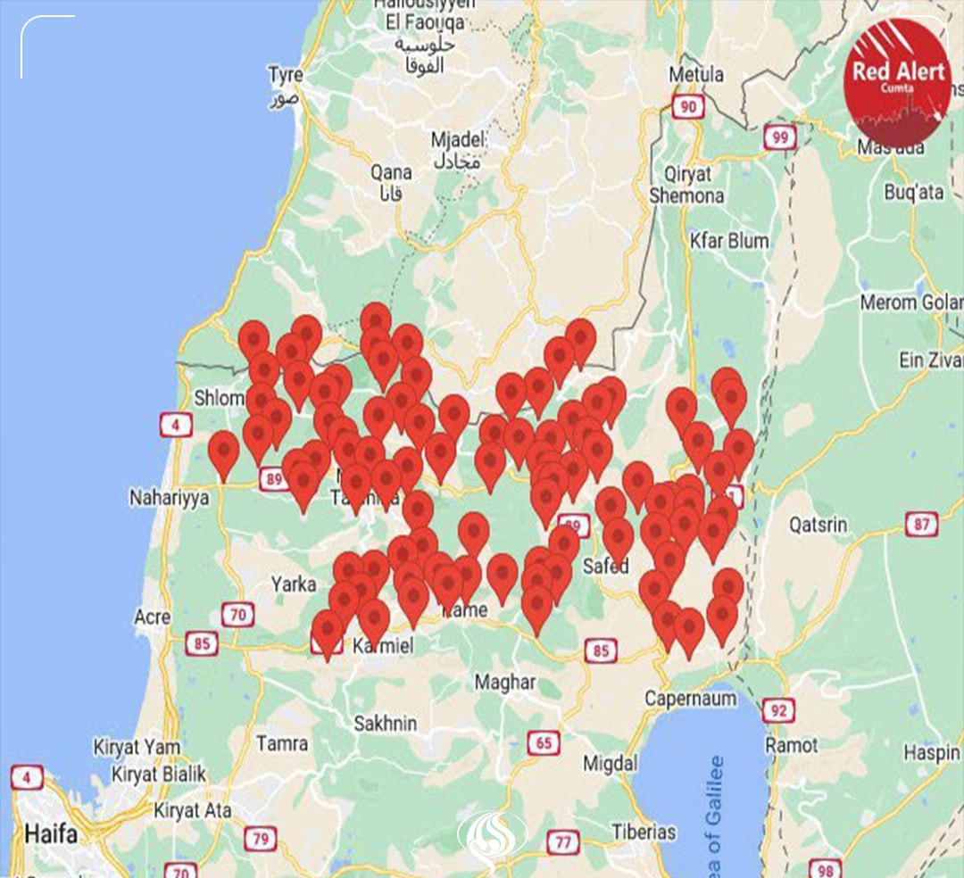 مقاومت لبنان مواضع صهیونیست ها را با 32 راکت هدف قرار داد | آژیر خطر در 94 شهرک صهیونیست نشین به صدا درآمد