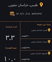 زلزله طبس خسارتی نداشت