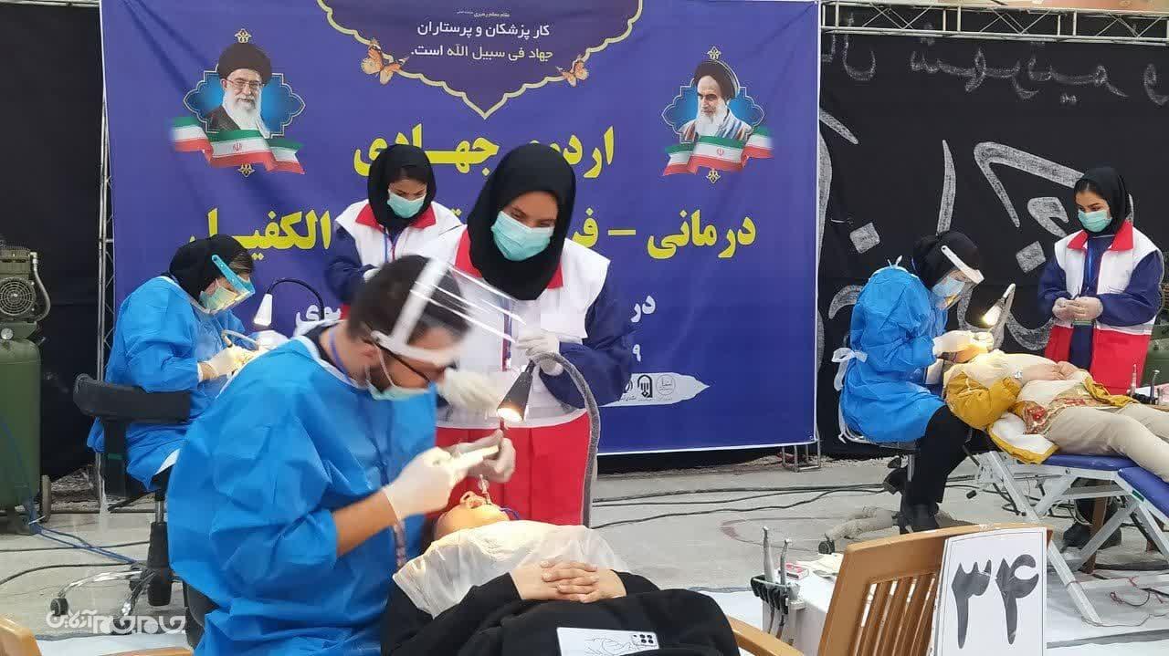 برپایی اردوی درمانی گروه جهادی الکفیل در خراسان شمالی