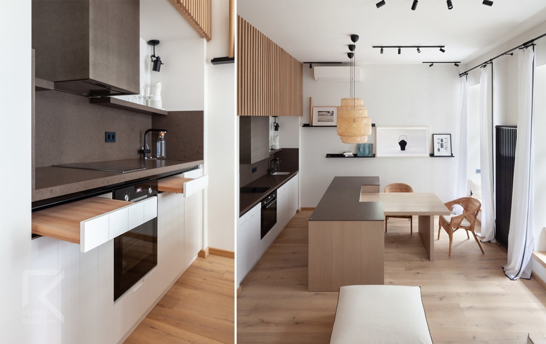 کابینت جادار برای آشپزخانه کوچک و نقلی؛ رنگ‌های مناسب و معرفی راه‌های افزایش فضای کابینت